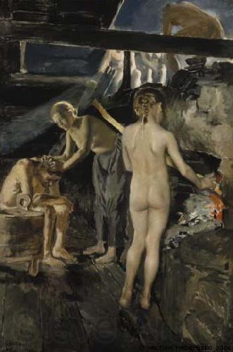 Akseli Gallen-Kallela In the sauna